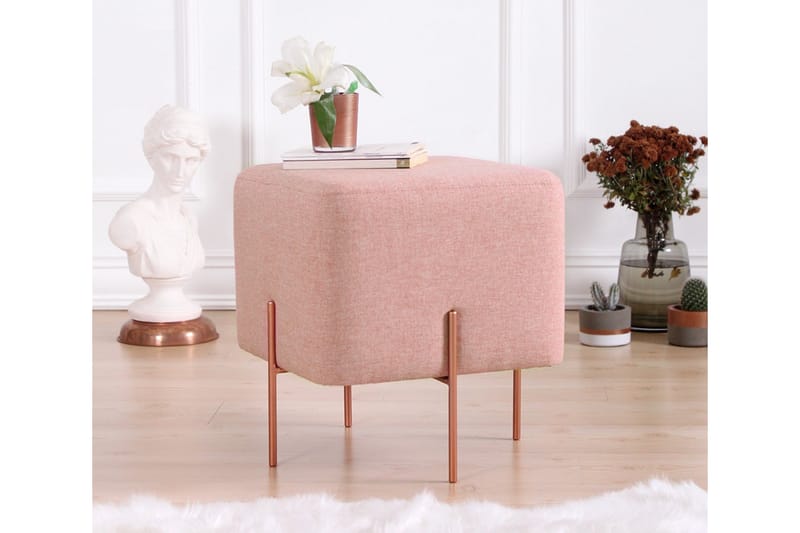Borden Sittpuff 40 cm Rosa - Sittpuff