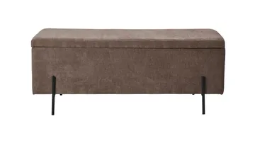 Brewster Bänk m förvaring 120 cm - Brun - Möbler - Vardagsrum - Stolar & sittmöbler - Sittbänk