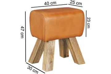 Brickworth Sittpall - Brun - Möbler - Vardagsrum - Stolar & sittmöbler - Pallar