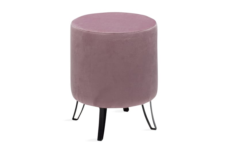 CEPIERE Sittpuff Rund Sammet/Lila/Svart - Sittpuff