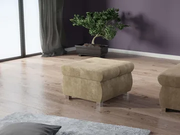 Cerys Fotpall - beige - Möbler - Vardagsrum - Stolar & sittmöbler - Sittpuff