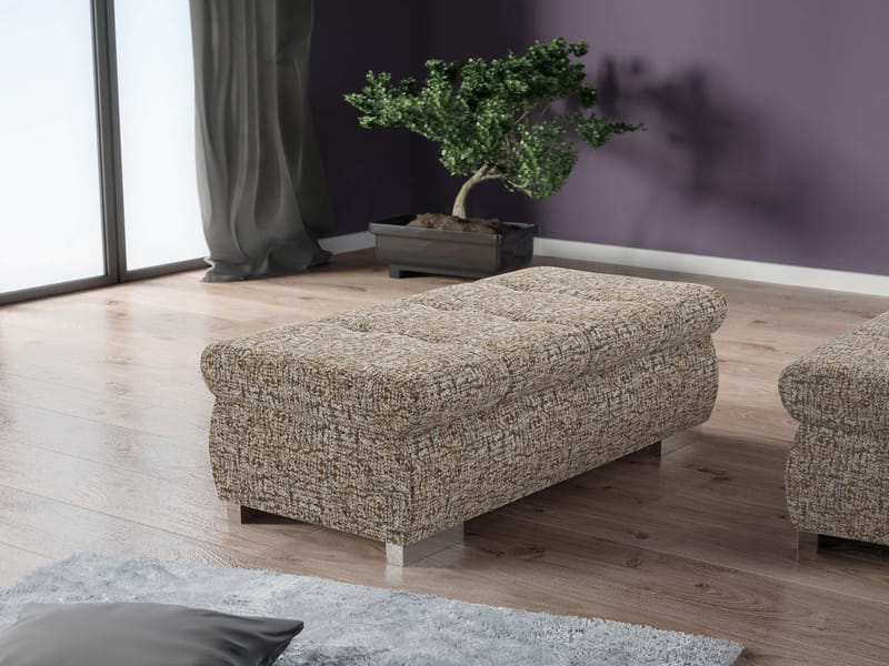 Cerys Fotpall - beige - Möbler - Vardagsrum - Stolar & sittmöbler - Sittpuff