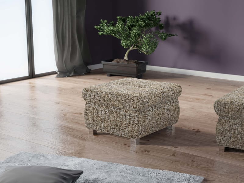 Cerys Fotpall - beige - Möbler - Vardagsrum - Stolar & sittmöbler - Sittpuff