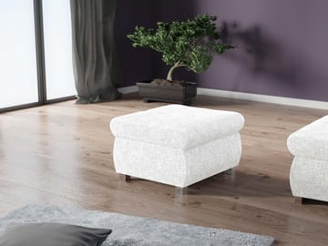 Cerys Fotpall - vit - Möbler - Vardagsrum - Stolar & sittmöbler - Sittpuff