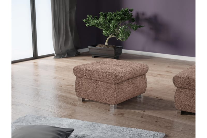 Cerys Sittpuff - Brun - Möbler - Vardagsrum - Stolar & sittmöbler - Sittpuff