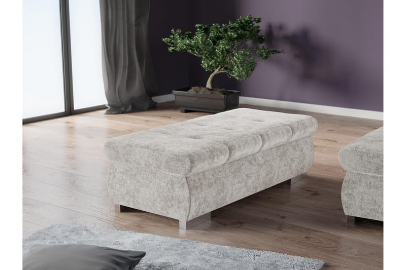 Cerys Sittpuff - Grå - Möbler - Vardagsrum - Stolar & sittmöbler - Sittpuff