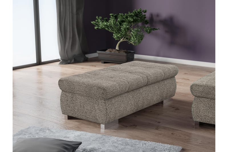Cerys Sittpuff - Grå - Möbler - Vardagsrum - Stolar & sittmöbler - Sittpuff
