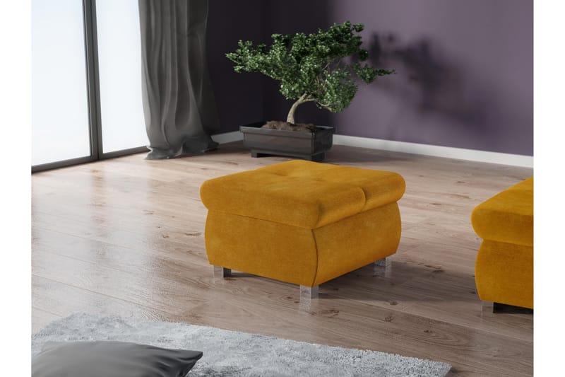 Cerys Sittpuff - Svart - Möbler - Vardagsrum - Stolar & sittmöbler - Sittpuff