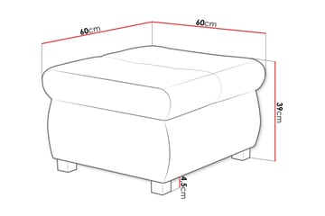 Cerys Sittpuff - Möbler - Vardagsrum - Stolar & sittmöbler - Sittpuff