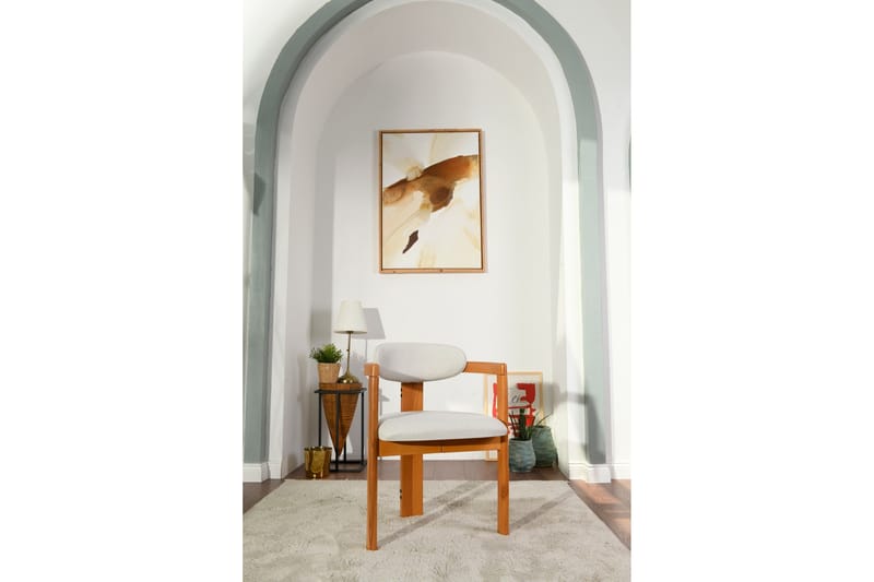 Cheri Karmstol - Cream/Ek - Möbler - Vardagsrum - Stolar & sittmöbler - Karmstolar