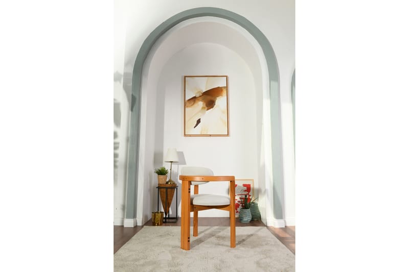 Cheri Karmstol - Cream/Ek - Möbler - Vardagsrum - Stolar & sittmöbler - Karmstolar