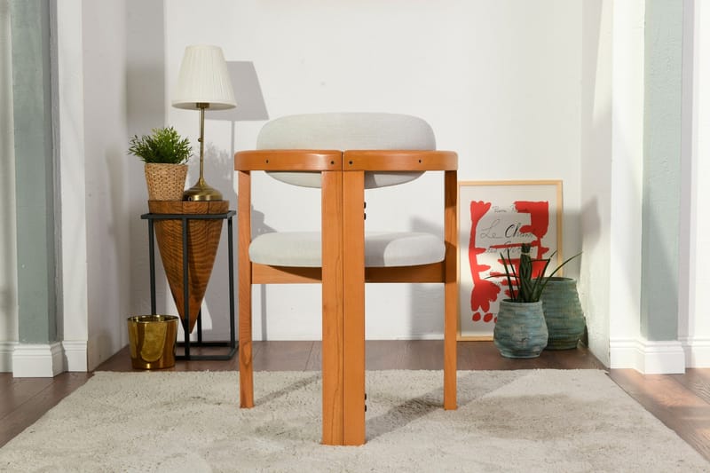 Cheri Karmstol - Cream/Ek - Möbler - Vardagsrum - Stolar & sittmöbler - Karmstolar