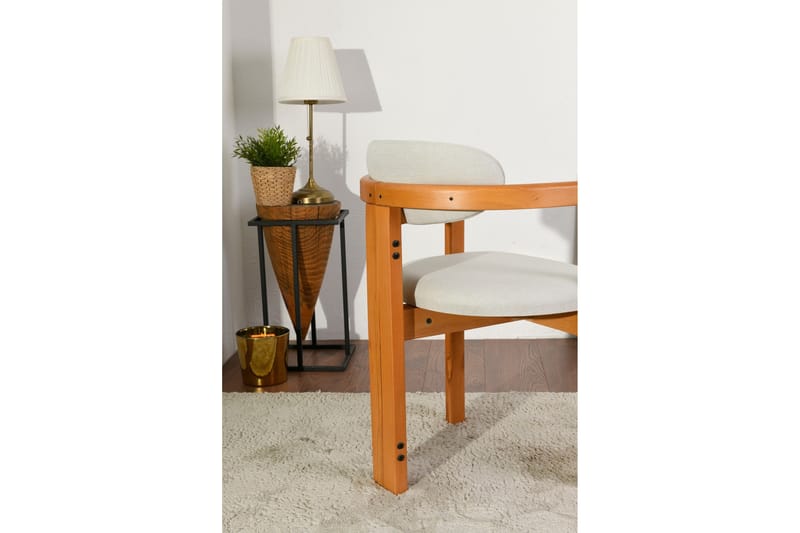 Cheri Karmstol - Cream/Ek - Möbler - Vardagsrum - Stolar & sittmöbler - Karmstolar
