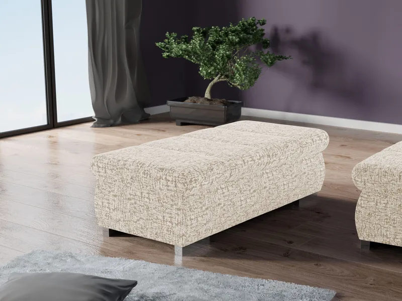 Cillo Fotpall - beige - Möbler - Vardagsrum - Stolar & sittmöbler - Sittpuff