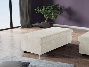 Cillo Fotpall - beige - Möbler - Vardagsrum - Stolar & sittmöbler - Sittpuff