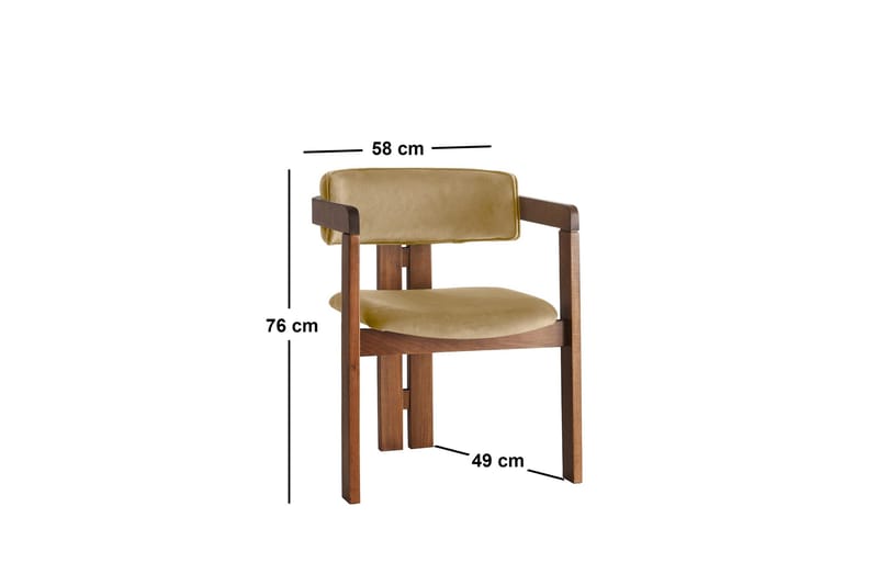 Dellon Karmstol - Valnöt - Möbler - Vardagsrum - Stolar & sittmöbler - Karmstolar