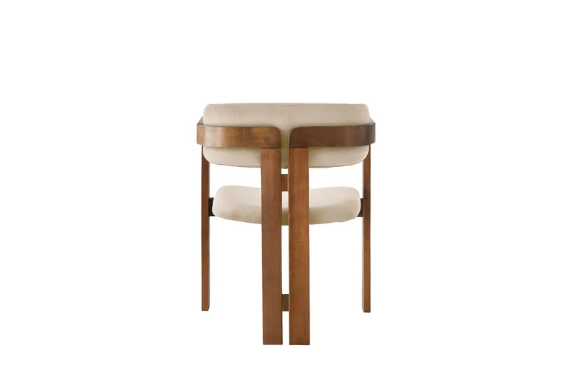 Dellon Karmstol - Valnöt/Beige - Möbler - Vardagsrum - Stolar & sittmöbler - Karmstolar