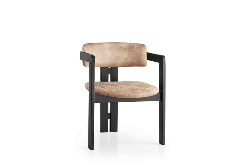 Diontae Karmstol - Svart/Beige - Möbler - Vardagsrum - Stolar & sittmöbler - Karmstolar