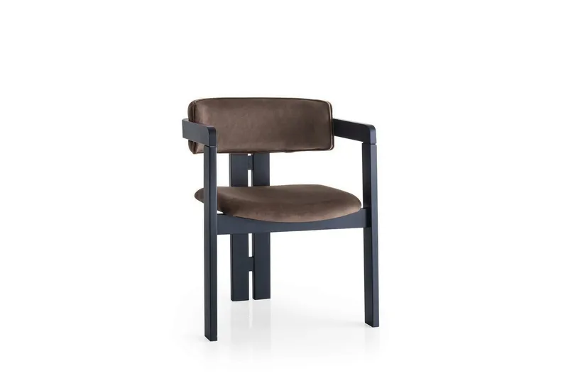 Diontae Karmstol - Svart/Brun - Möbler - Vardagsrum - Stolar & sittmöbler - Karmstolar