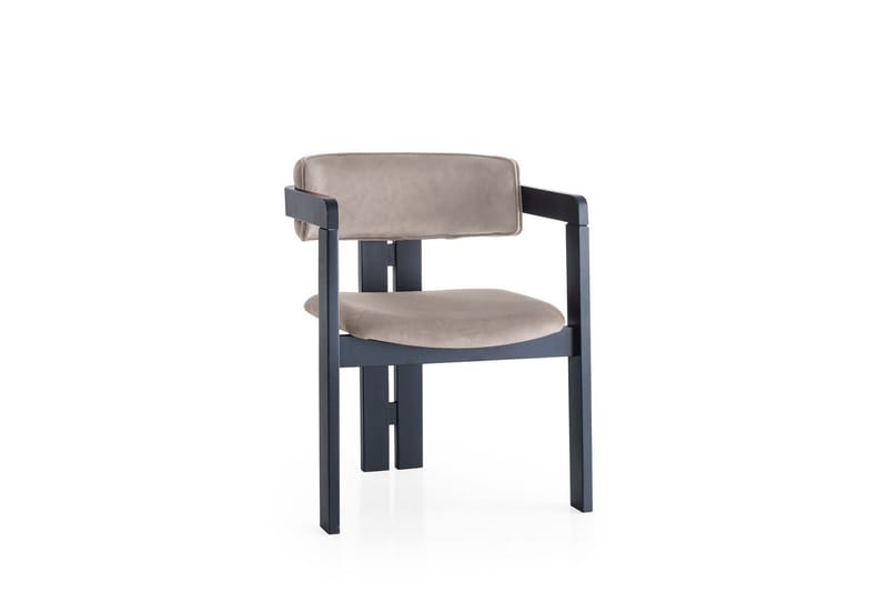 Diontae Karmstol - Svart/Ljusbrun - Möbler - Vardagsrum - Stolar & sittmöbler - Karmstolar