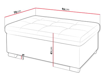 Dynir Fotpall 70x41 cm - Möbler - Vardagsrum - Stolar & sittmöbler - Sittpuff