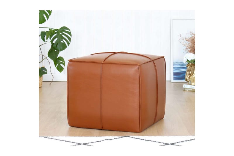 Edrin Sittpuff Utomhus 52 cm - Brun - Möbler - Vardagsrum - Stolar & sittmöbler - Sittpuff