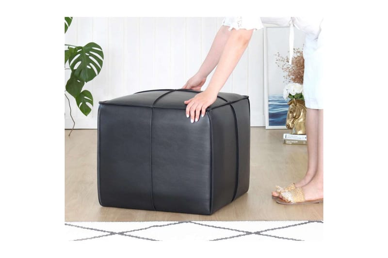 Edrin Sittpuff Utomhus 52 cm - Svart - Möbler - Vardagsrum - Stolar & sittmöbler - Sittpuff