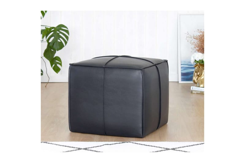 Edrin Sittpuff Utomhus 52 cm - Svart - Möbler - Vardagsrum - Stolar & sittmöbler - Sittpuff