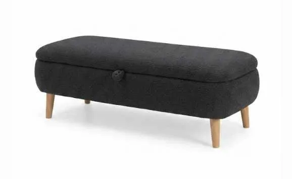 Elvaris Bänk 90x45x30 cm, Antracit