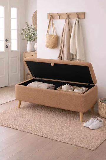 Elvaris Bänk 90x45x30 cm - Brun - Möbler - Vardagsrum - Stolar & sittmöbler - Sittbänk