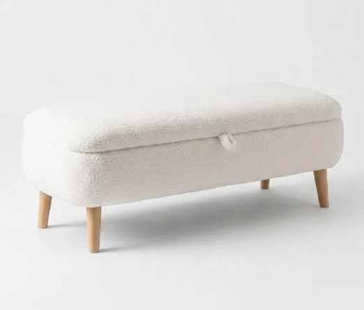 Elvaris Bänk 90x45x30 cm, Vit