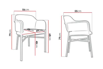 Floden Karmstol - Grå/Svart - Möbler - Vardagsrum - Stolar & sittmöbler - Karmstolar