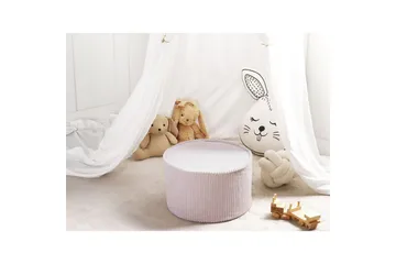 Fotpall Zikria Beige - Beige - Möbler - Vardagsrum - Stolar & sittmöbler - Sittpuff