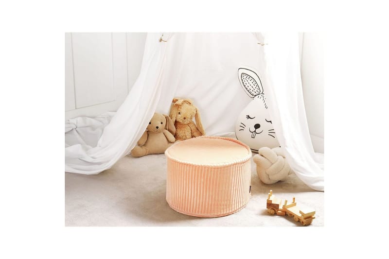 Fotpall Zikria Rosa - Rosa - Möbler - Vardagsrum - Stolar & sittmöbler - Sittpuff