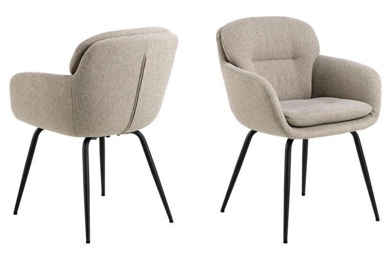 Frederika Karmstol - Beige - Möbler - Vardagsrum - Stolar & sittmöbler - Karmstolar