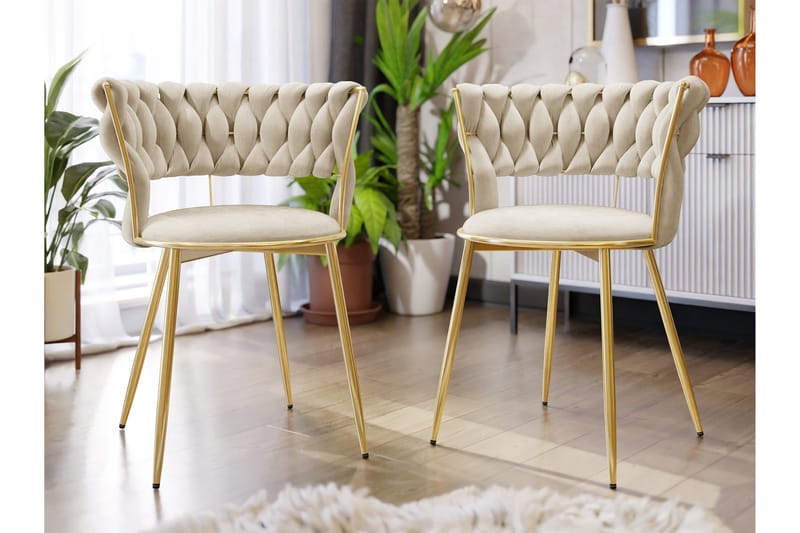 Garrick Karmstol - Beige - Möbler - Vardagsrum - Stolar & sittmöbler - Karmstolar
