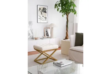 Garyn Sittpuff 40 cm - Cream - Möbler - Vardagsrum - Stolar & sittmöbler - Sittpuff