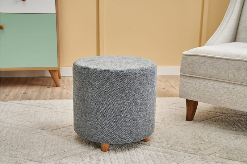 Gilberto Sittpuff 40 cm - Grå - Möbler - Vardagsrum - Stolar & sittmöbler - Sittpuff