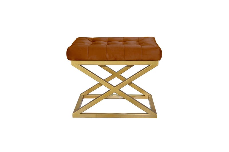 Gillie Sittpuff 40 cm, Guld/Brun