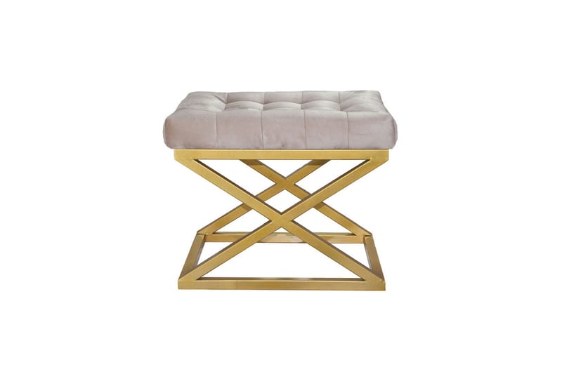 Gillie Sittpuff 40 cm, Guld/Cream