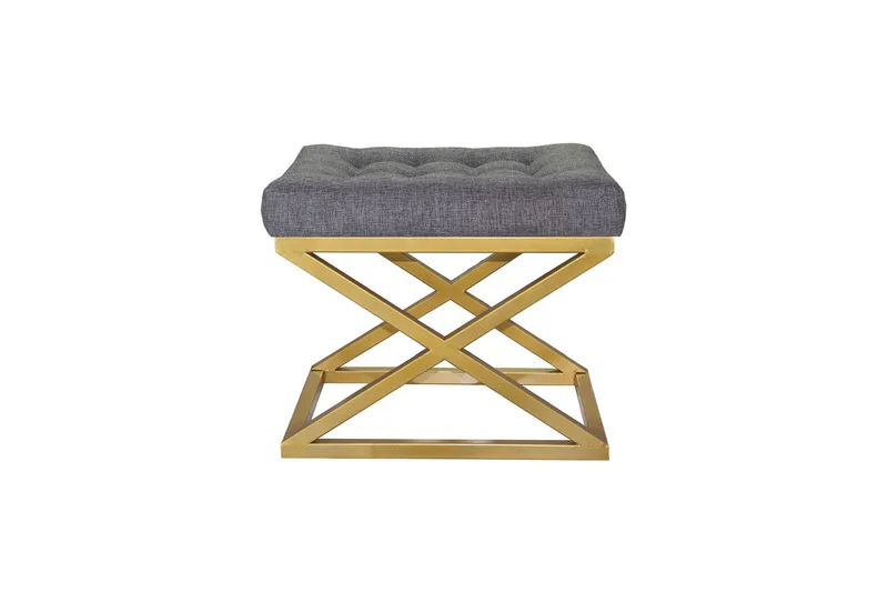 Gillie Sittpuff 40 cm, Guld/Grå