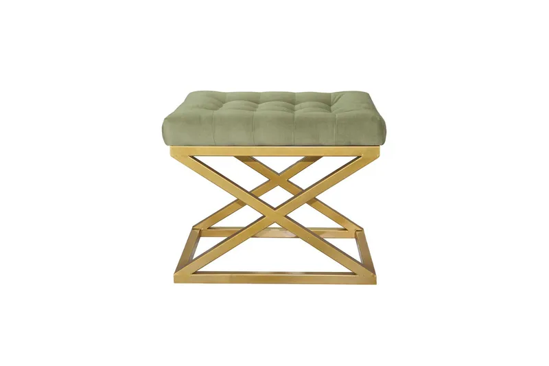 Gillie Sittpuff 40 cm, Guld/Grön