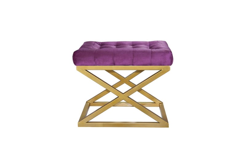 Gillie Sittpuff 40 cm, Guld/Purple