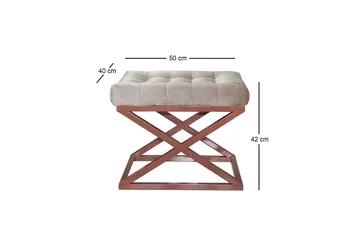 Gillie Sittpuff 40 cm - Koppar/Cream - Möbler - Vardagsrum - Stolar & sittmöbler - Sittpuff