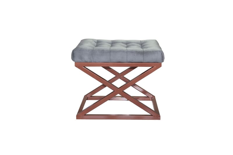 Gillie Sittpuff 40 cm, Koppar/Grå