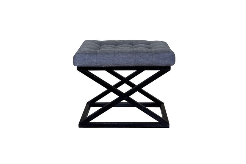 Gillie Sittpuff 40 cm, Svart/Blå