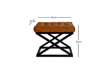 Gillie Sittpuff 40 cm - Svart/Brun - Möbler - Vardagsrum - Stolar & sittmöbler - Sittpuff