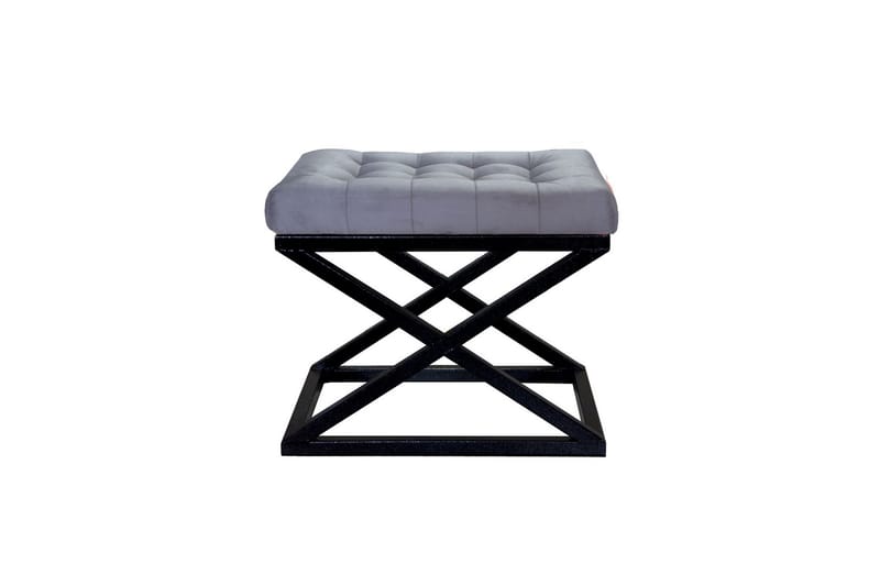 Gillie Sittpuff 40 cm, Svart/Grå