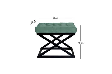 Gillie Sittpuff 40 cm - Svart/Grön - Möbler - Vardagsrum - Stolar & sittmöbler - Sittpuff