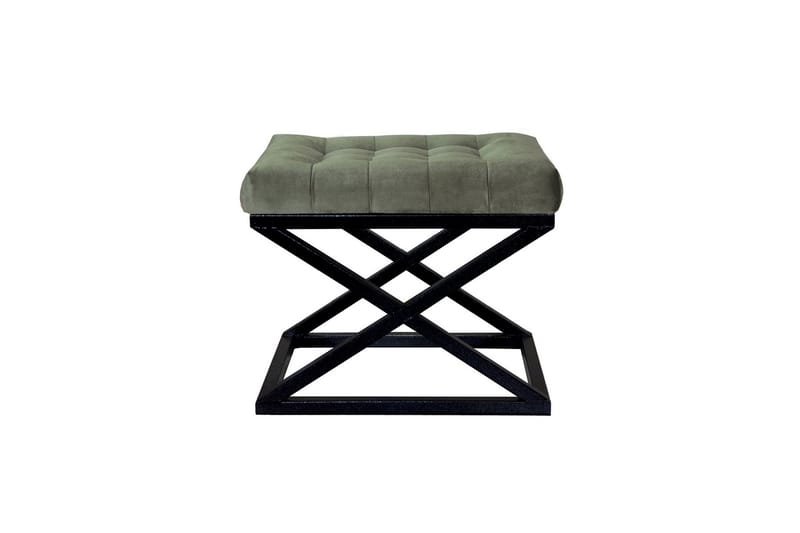 Gillie Sittpuff 40 cm, Svart/Grön